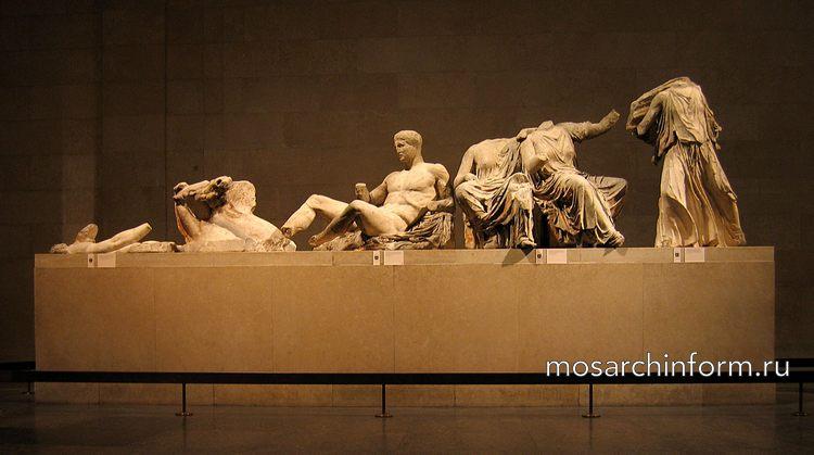 Классическая изобразительная скульптура с восточного фронтона Парфенона