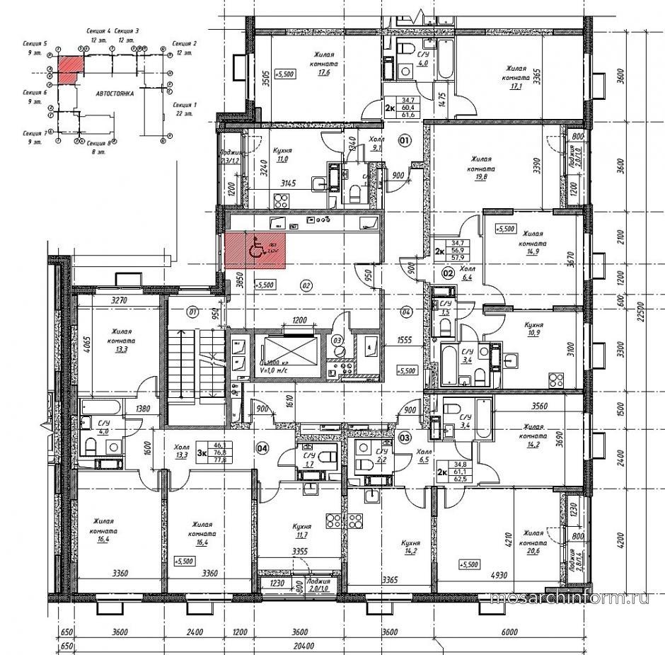 Планировки квартир Каспийская, вл. 28, корпус 4 (нового дома по реновации в Царицыно)