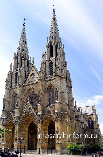 Базилика Святой Клотильды, завершена в 1857г., Париж - Неоготическая архитектура