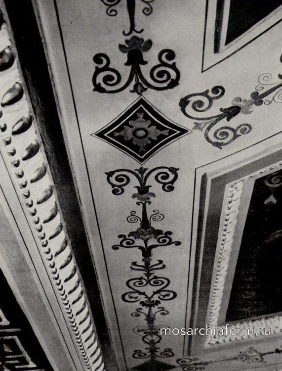 Мариинский дворец. Зал с витыми колоннами (Приемная великой княгини). Фрагмент росписи плафона. После реставрации