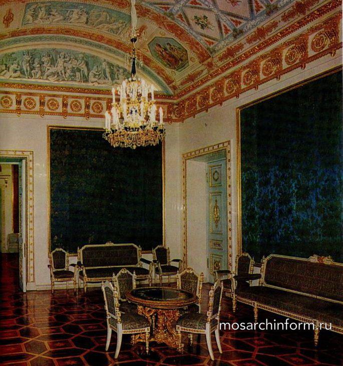 Юсуповский дворец. Синяя гостиная. Общий вид. После реставрации