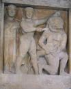 Архитектура Древней Греции -Архаическая метопа: Персей и Медуза, Храм «C» в Селинунте 